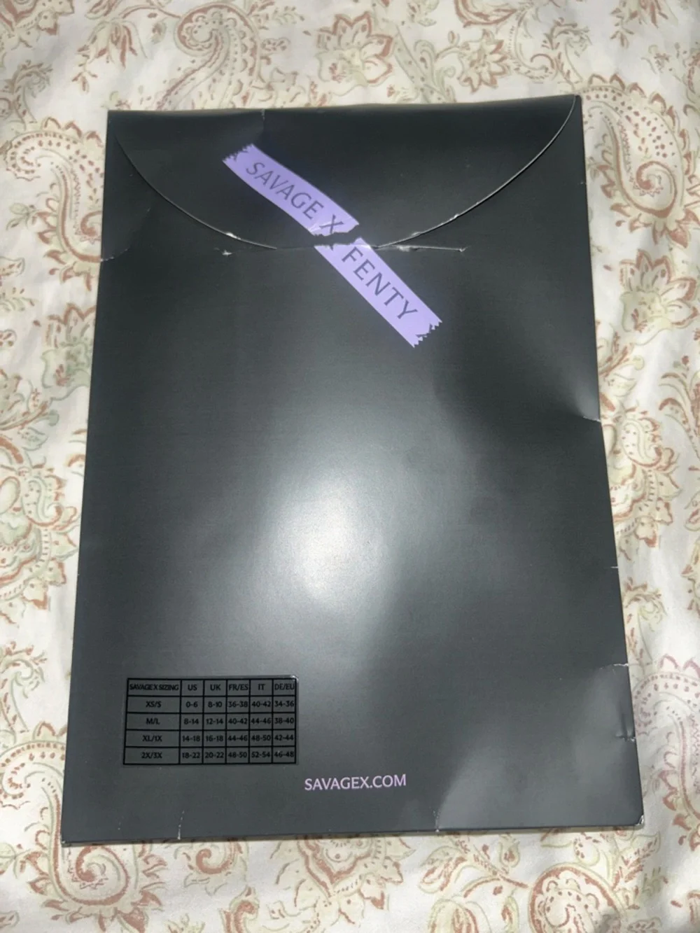 NIP Savage X Fenty Black Caviar Ribbon Full Tights